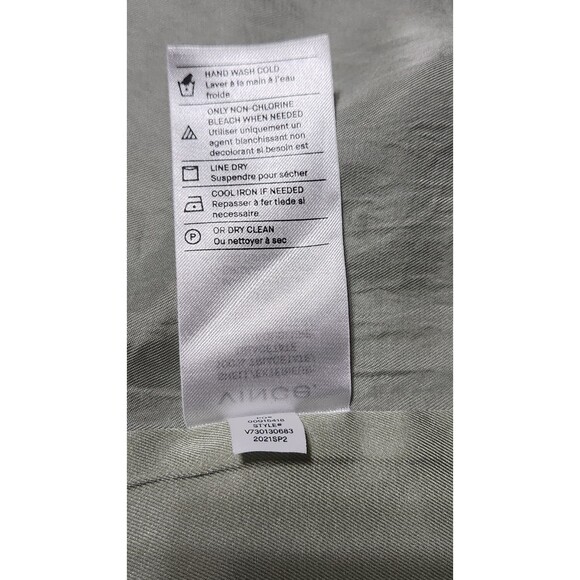 Vince Women’s Overlap long Skirt Size 16 Color Grey-green - Picture 9 of 9